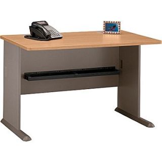 Bush Cubix 48 Desk, Danish Oak/Sage