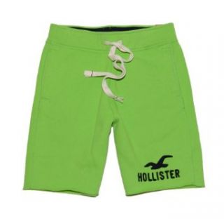 Hollister Men Logo Applique Athletic Sweat Shorts (XS, Yellow) at  Mens Clothing store