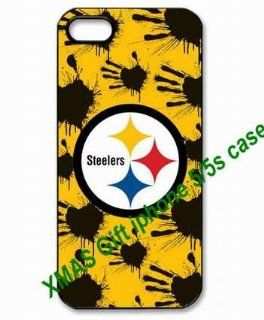 Designed iPhone 5/5s Hard Cases Pittsburgh Steelers team logo great for Christmas gifts by hiphonecases Cell Phones & Accessories