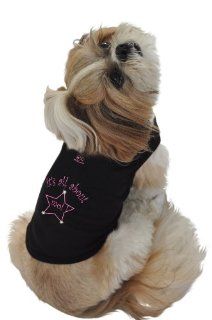 Ruff Ruff and Meow Dog Tank Top, Its All About Moi, Black, Extra Small  Pet Dresses 