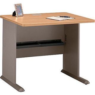 Bush Cubix 36 Desk, Danish Oak/Sage