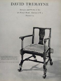 1966 Ad David Tremayne Queen Anne Walnut Invalid Chair   Original Print Ad  