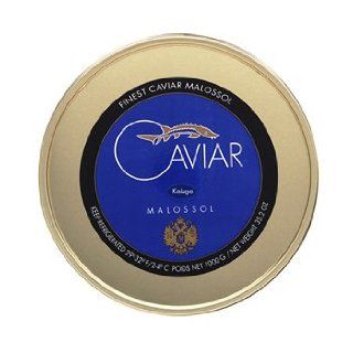 Kaluga Caviar also known as River Beluga Caviar 'Malossol'   35.2oz/1 kg.  Caviars And Roes  Grocery & Gourmet Food
