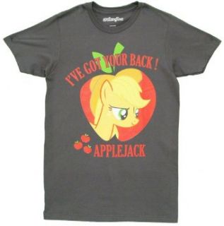 My Little Pony I've Got Your Back Applejack Adult Charcoal T Shirt Clothing
