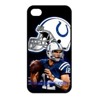 NFL Wellknown Star Andrew Luck Case for iPhone 4,4sblack Cell Phones & Accessories