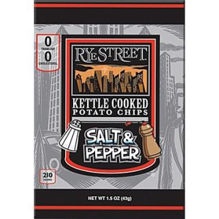 Rye Street Kettle Cooked Salt & Pepper Potato Chips, 1.5 oz. Bags, 55 Bags/Box