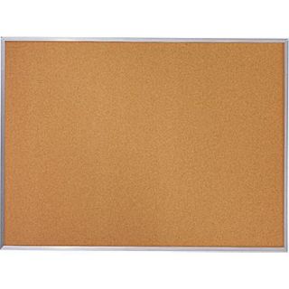 Quartet Basic Cork Board w/ Aluminum Frame, 4 x 3