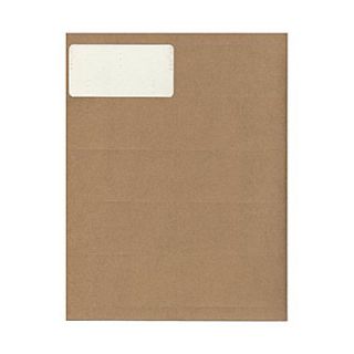 JAM Paper 4 x 2 Smooth Mailing Address Labels, Brown Kraft, 10/Page, 120/Pack