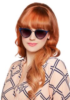 Reminded By the Light Sunglasses in Navy  Mod Retro Vintage Sunglasses
