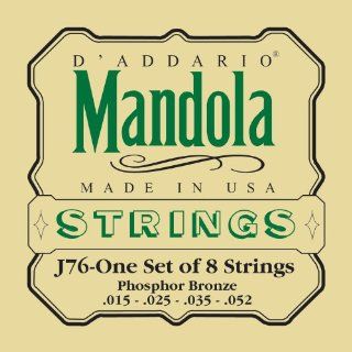 D'Addario Mandola Strings Set, J76 Phosphor Bronze Musical Instruments