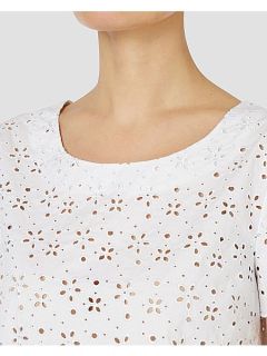 Boutique by Jaeger Embroidered T shirt White