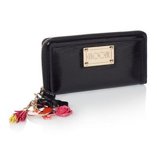 Floozie by Frost French Designer black patent zip around purse