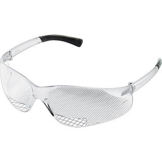 MCR Safety BearKat Crews ANSI Z87 Magnifier Protective Glasses, Clear, 1.0 Diopter