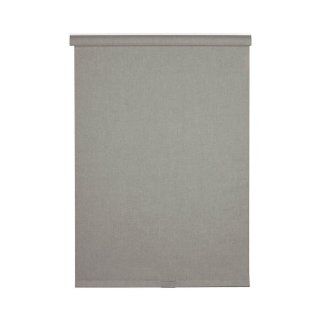  Home Cordless Linen Look Fabric Roller Shade, Gray   Window Treatment Roller Shades