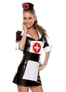 Wet Look Nurse Costume Adult Sized Costumes Clothing