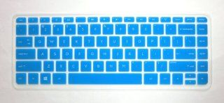 CaseBuy Semi Blue High Quality Backlit Ultra thin Soft Silicone Keyboard Protector Skin Cover for HP Split x2 13 13 m*** 13 g*** Envy 14 k*** 14 f*** 14 e*** 14 n*** series, such as 13 m110dx 13 m010dx 13 g110dx 14 k020us 14 k010us 14 k027cl 14t k100 14 f0