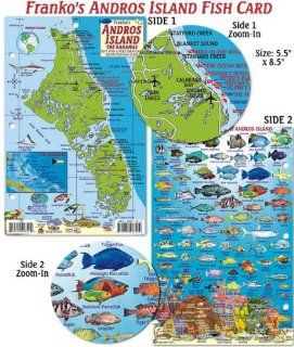 Andros Island Bahamas Dive Map & Reef Creatures Guide   Laminated Fish Card Franko Maps Ltd. 9781601903419 Books
