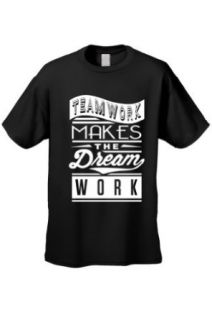 Men's Inspiring "Teamwork Makes The DREAM Work" Short Sleeve T shirt at  Mens Clothing store