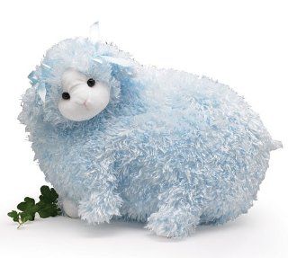 Large Plush Blue Lamb Stuffed Animal   Makes a Great Easter or New Baby Gift Toys & Games