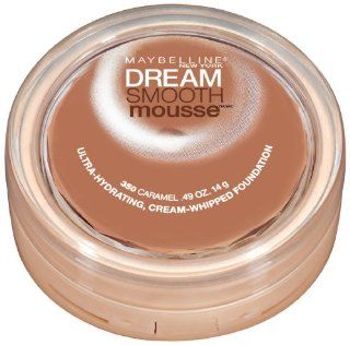 Maybelline New York Dream Smooth Mousse Foundation, Caramel, 0.49 Ounce  Foundation Makeup  Beauty