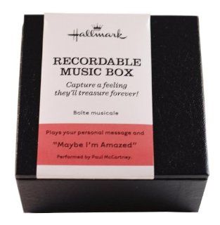 Hallmark's Recordable Music Box   Plays "Maybe I'm Amazed"   Jewelry Music Boxes
