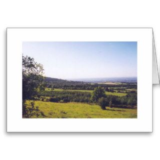 Green Fields of Ireland Greeting Cards