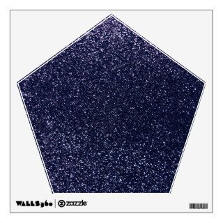Navy blue glitter wall skins