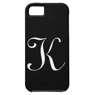 K Monogram Black IPhone 5 Case