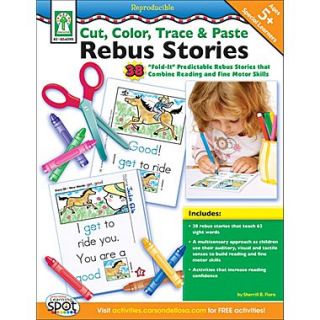 Key Education Cut, Color, Trace, & Paste Rebus Stories Resource Book  Make More Happen at