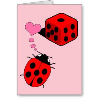 Ladybug Valentine's Day Greeting Cards