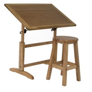 Studio Designs Antigua Table and Stool Set   Drafting & Drawing Tables
