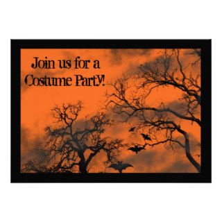 Creepy Trees Halloween  Invitation