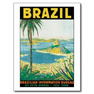 Vintage Travel Brazil Postcards