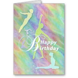 Happy Birthday To a Lovely Gymnasts Greeting Card