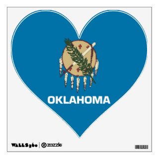 Wall Decals with flag of Oklahoma, U.S.A.