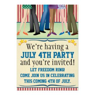 July 4th Party Personalized Invitation