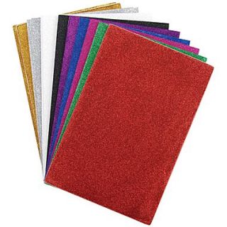 Darice 6 x 9 Glitter Sticky Back Foam Sheets, 12 Pieces  Make More Happen at