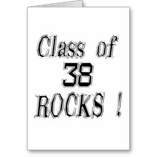 Class of '38 Rocks Greeting Card
