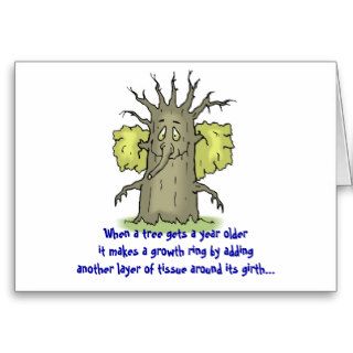 Growth Ring Birthday Greeting Cards