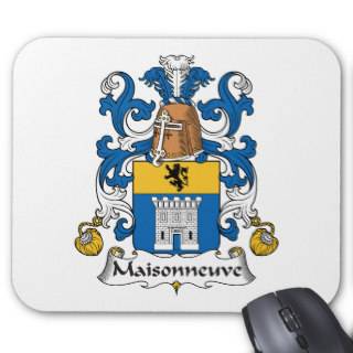 Maisonneuve Family Crest Mouse Mats