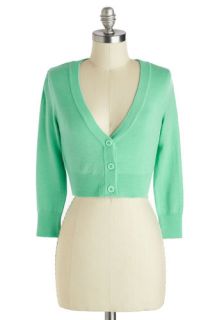 The Dream of the Crop Cardigan in Mint  Mod Retro Vintage Sweaters