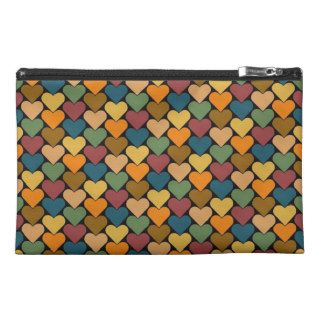Tessellated Heart Pattern Design Travel Accessory Bags