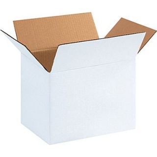 11.75(L) x 8.75(W) x 8.75(H)   White Corrugated Shipping Boxes, 25/Bundle  Make More Happen at