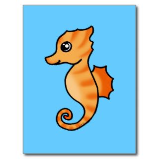 cute seahorse postcards