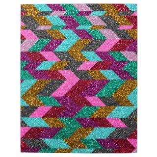Geometric Aztec Girly Pink Teal Glitter Print Puzzle