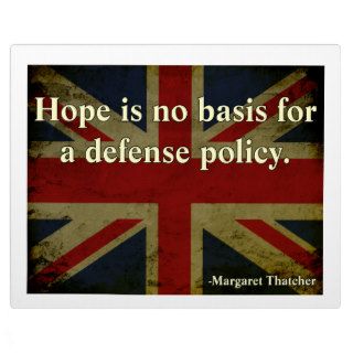 Thatcher Defense Quote Photo Plaques