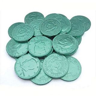 Fort Knox Milk Chocolate Coins, Green Foil, 1 lb. Bulk  Make More Happen at