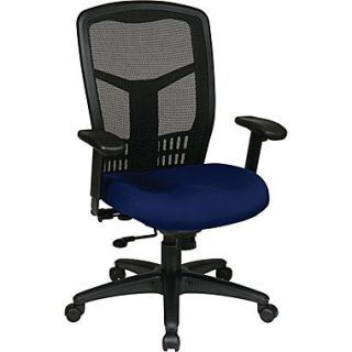 Office Star Proline II ProGrid Back Fabric Guest Chairs with Arms and Titanium Finish  Make More Happen at