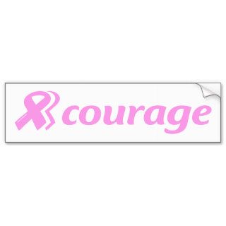 Cancer courage bumper sticker