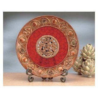 Red Rose Dcor Charger Plate 16"d   Decorative Plates